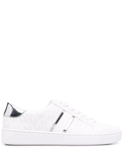 Michael Michael Kors Irving Stripe Low-top Sneakers In Bright White