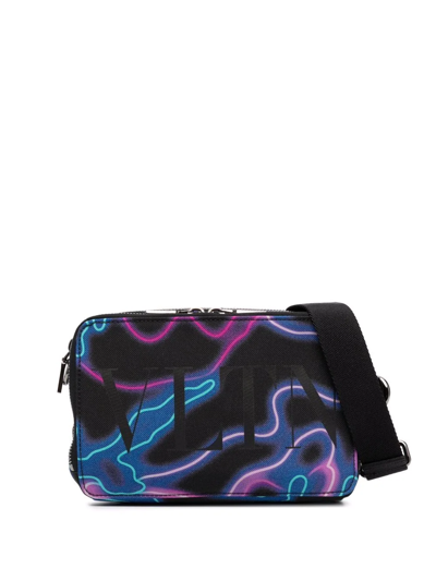 Valentino Garavani 'neon Camou' Messenger Bag In Multi