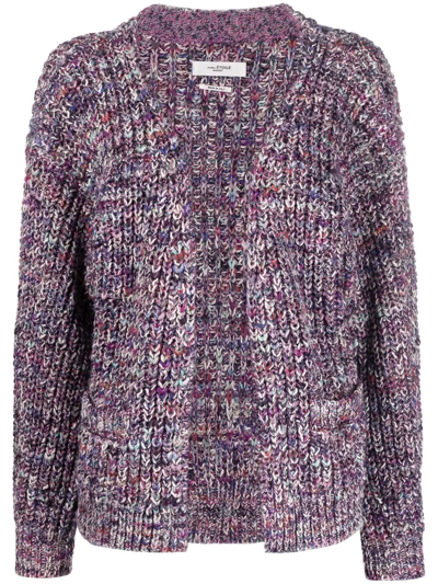 Isabel Marant Étoile Chunky-knit Open-front Cardigan In Rosa