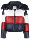 TOMMY HILFIGER STRIPED PADDED PUFFER JACKET