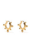 MISSOMA GOLD-PLATED SPHERE HOOP EARRINGS