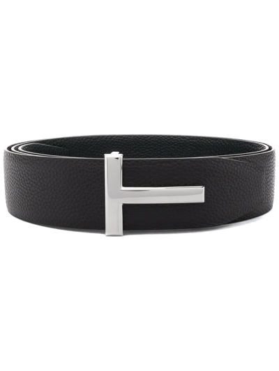 Tom Ford 4cm Reversible Full-grain Leather Belt In Multi-colored