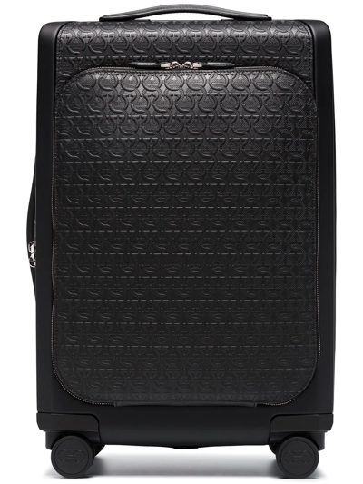 Ferragamo Gancini Carry-on Suitcase In Black