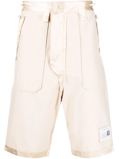 Miharayasuhiro Knee-length Chino Shorts In Nude