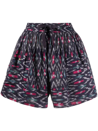 Isabel Marant Étoile Ledoria Shorts In Blue Cotton