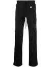 Courrèges Logo-patch Track Pants In Schwarz