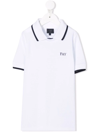 FAY EMBROIDERED-LOGO SHORT-SLEEVES POLO SHIRT