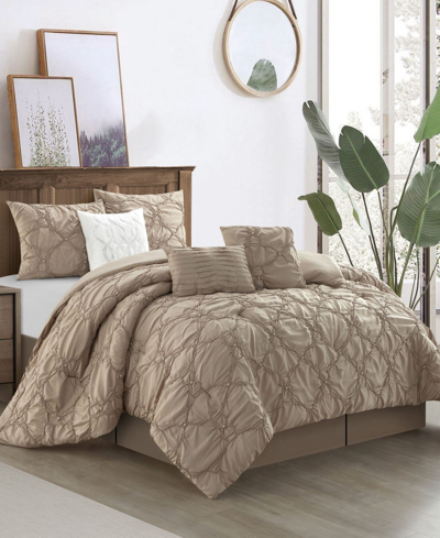 Stratford Park Marilou 7-piece Comforter Set, California King In Taupe