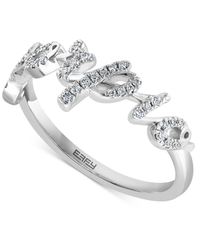 Effy Collection Effy Diamond Zodiac Scorpio Ring (1/8 Ct. T.w.) In Sterling Silver