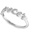 Effy Collection Effy Diamond Zodiac Cancer Ring (1/10 Ct. T.w.) In Sterling Silver In Sterling Silver