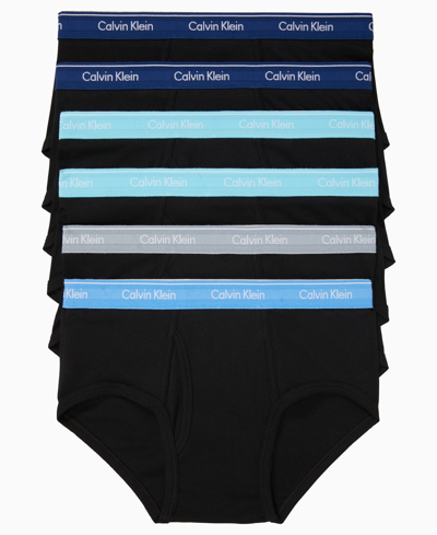 Calvin Klein Men's Cotton Briefs, 6 Pack In Multi