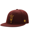 Top Of The World Men's  Maroon Arizona State Sun Devils Team Color Fitted Hat In Maroon