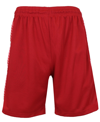 Galaxy By Harvic Men's Oversized Moisture Wicking Performance Basic Mesh Shorts In Red