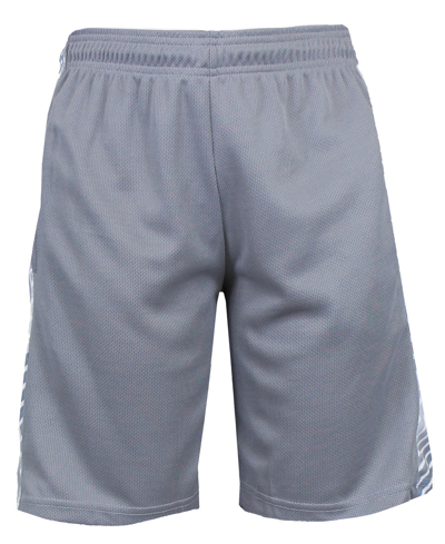 Galaxy By Harvic Men's Moisture Wicking Shorts With Side Trim Design In Silver