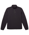 BRADY MEN'S BRADY BLACK ZERO WEIGHT HALF-ZIP PULLOVER TOP