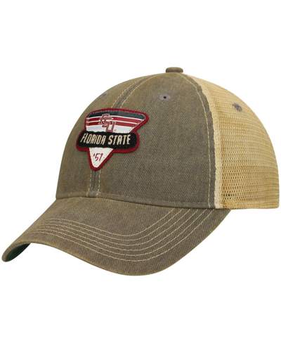 Legacy Athletic Men's Gray Florida State Seminoles Legacy Point Old Favorite Trucker Snapback Hat