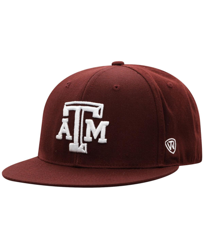 Top Of The World Men's  Maroon Texas A&m Aggies Team Color Fitted Hat