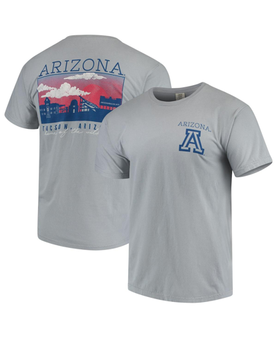 Image One Men's Gray Arizona Wildcats Team Comfort Colors Campus Scenery T-shirt