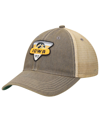 LEGACY ATHLETIC MEN'S GRAY IOWA HAWKEYES LEGACY POINT OLD FAVORITE TRUCKER SNAPBACK HAT