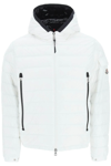 Moncler White Down Galion Puffer Jacket In White,black