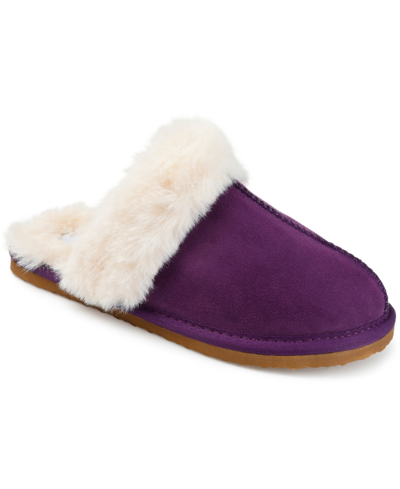 Journee Collection Women's Delanee Slippers In Purple
