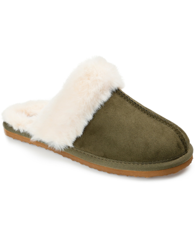 Journee Collection Women's Delanee Slippers In Green