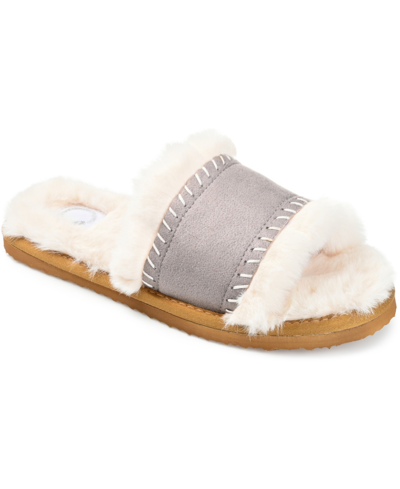 Journee Collection Women's Mardie Slide Slippers In Gray