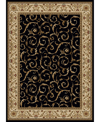 Km Home Closeout!  Pesaro 1599 3'3" X 4'11" Area Rug In Black