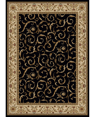 Km Home Closeout!  Pesaro 1599 3'3" X 4'11" Area Rug In Black