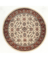 Km Home Pesaro 1592 5'3" X 5'3" Round Area Rug In Ivory