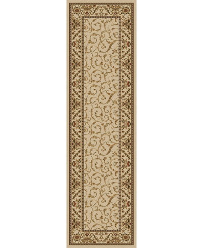 Km Home Closeout!  Pesaro 1599 2'2" X 7'7" Runner Area Rug In Ivory