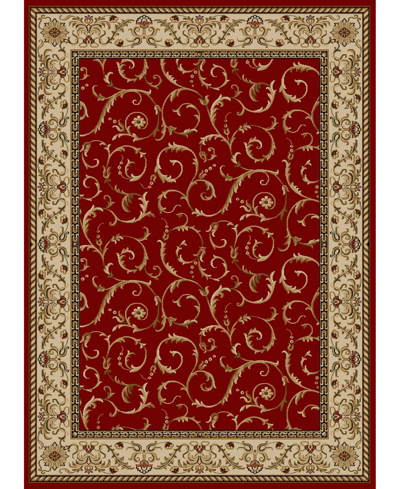 Km Home Closeout!  Pesaro 1599 7'9" X 11' Area Rug In Red