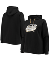 Fanatics Branded Black New Orleans Saints Plus Size First Contact Raglan Pullover Hoodie In Black
