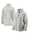 G-iii 4her By Carl Banks Gray Nashville Predators Sherpa Quarter-zip Pullover Jacket In Gray
