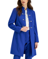 Tahari Asl Nested Belted Jacket & Skirt In Royal