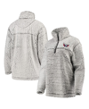 G-iii 4her By Carl Banks Women's  Gray Washington Capitals Sherpa Quarter-zip Pullover Jacket In Gray