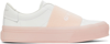 GIVENCHY WHITE & PINK CITY COURT SLIP-ON SNEAKERS