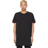 BORIS BIDJAN SABERI BLACK GARMENT-DYED ONE-PIECE T-SHIRT