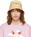 Stella Mccartney Reversible Pink & Multicolor Cotton Bucket Hat In Standard