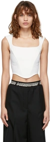 Stella Mccartney White Corset Top In 9200 Cream