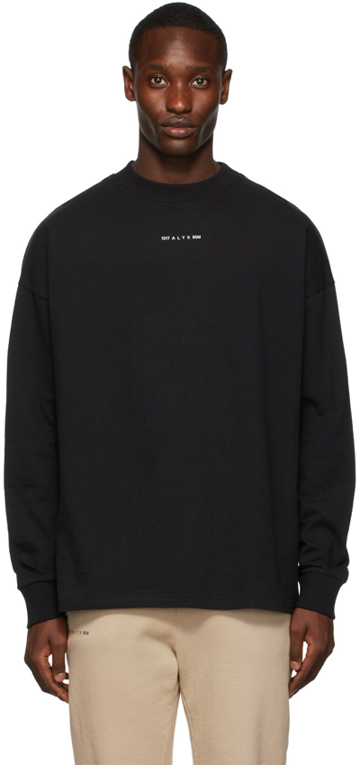 Alyx Cotton Sweatshirt With Logo In Black