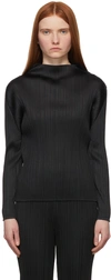 ISSEY MIYAKE BLACK MONTHLY COLORS JANUARY TOP