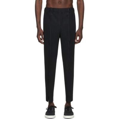 Issey Miyake Black Tailored Pleats 1 Trousers In 15-black