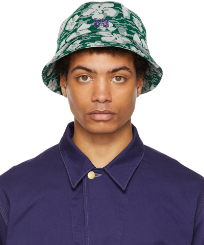 Needles Green & White Bermuda Bucket Hat