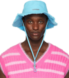 Jacquemus Le Bob Artichaut Cotton Twill Bucket Hat In Turquoise