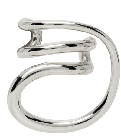 Charlotte Chesnais Round Trip Sterling Silver Ear Cuff