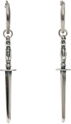 UGO CACCIATORI SILVER GLADIUS EARRINGS