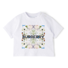 BURBERRY BABY WHITE MONTAGE PRINT T-SHIRT
