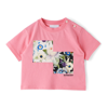 BURBERRY BABY PINK MONTAGE PRINT T-SHIRT