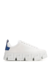 Versace Greca Labyrinth Low-top Sneakers In Blue+white